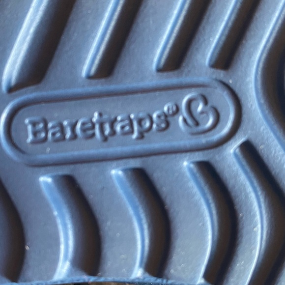 BARETRAPS Womens Navy Comfort Parvati Round Toe Wedge Slip On Slide Sandals Sz 8 - Picture 7 of 7